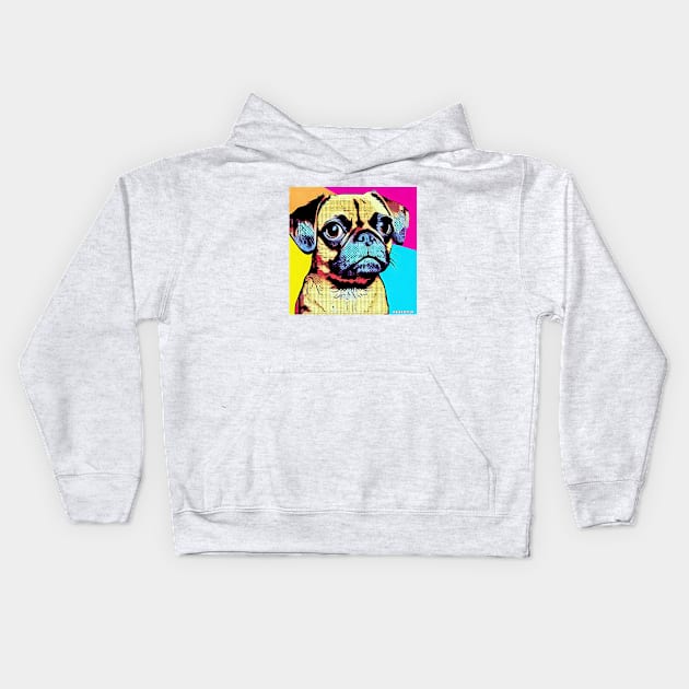 Pugalier Kids Hoodie by Sketchy